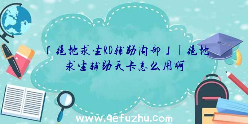 「绝地求生RD辅助内部」|绝地求生辅助天卡怎么用啊